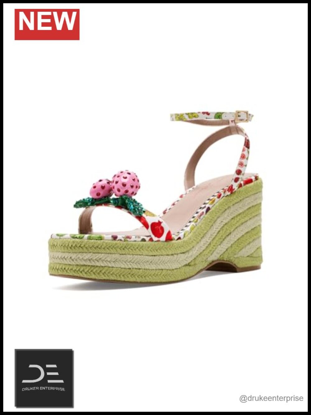 Satin Wedge Sandals with 4 Inch Heel and Platform